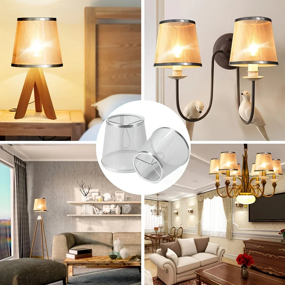 Set of 6 Crystal Chandelier Mini Lamp Shade 5.5-inch