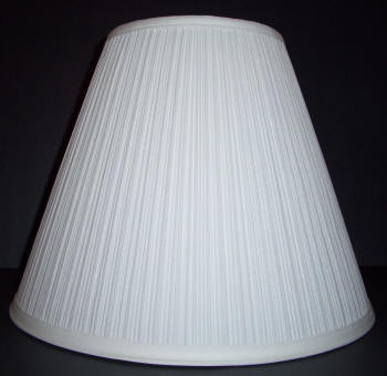 40074 White Mushroom Pleat Table Lamp Shades - Adrianas Specialty Lamp Shades