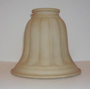 81257 Sandy Fluted Bell Glass Replacement Bell - Specialty Shades