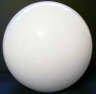 81882 White Acrylic Neck Less Ball - Specialty Shades