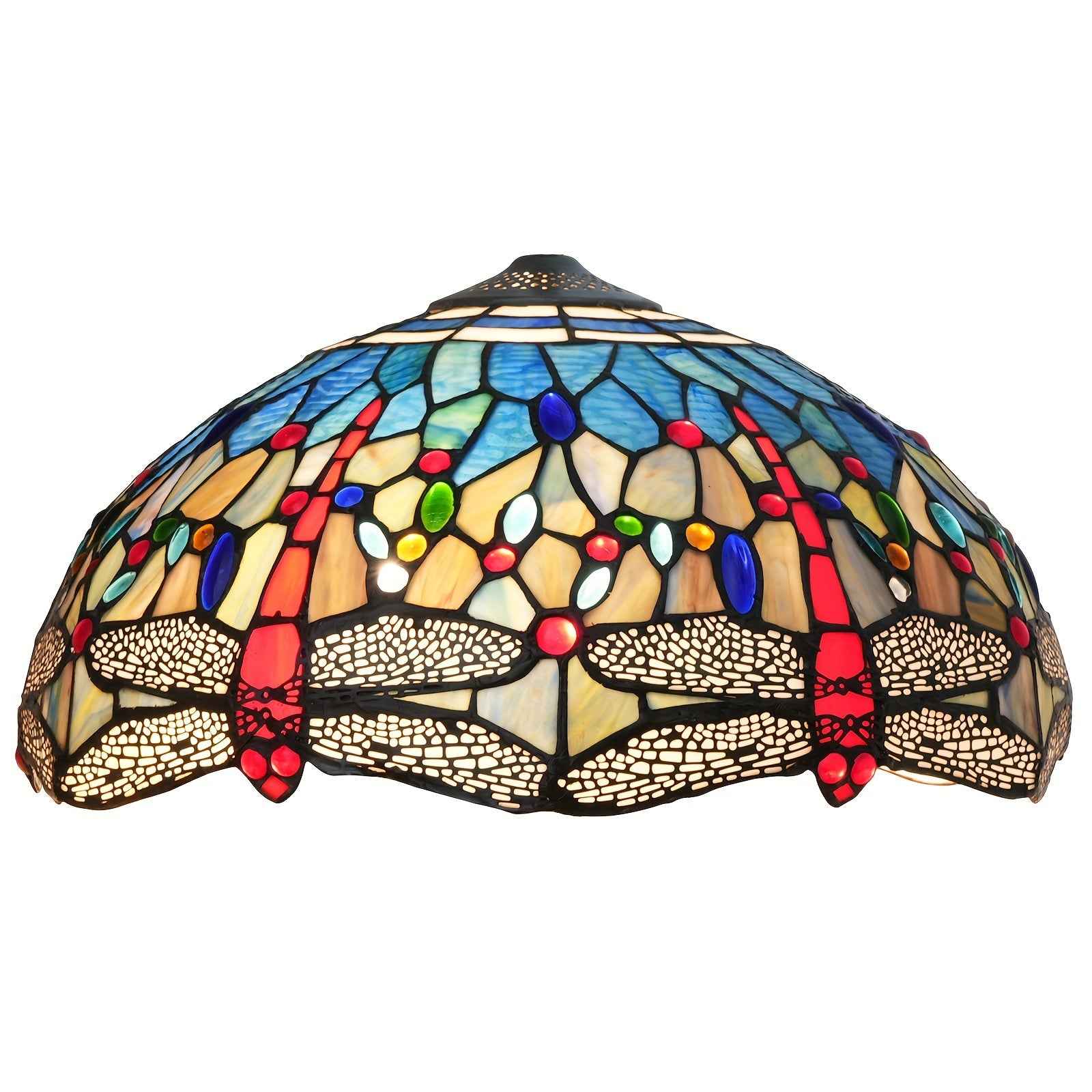 16" Tiffany-Style Stained Glass Lamp Shade