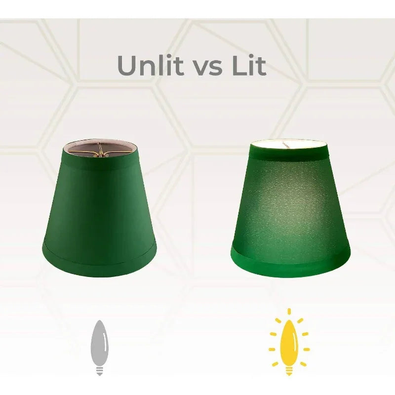 CS-1001-5GRN Clip-On Empire Chandelier Lamp Shade