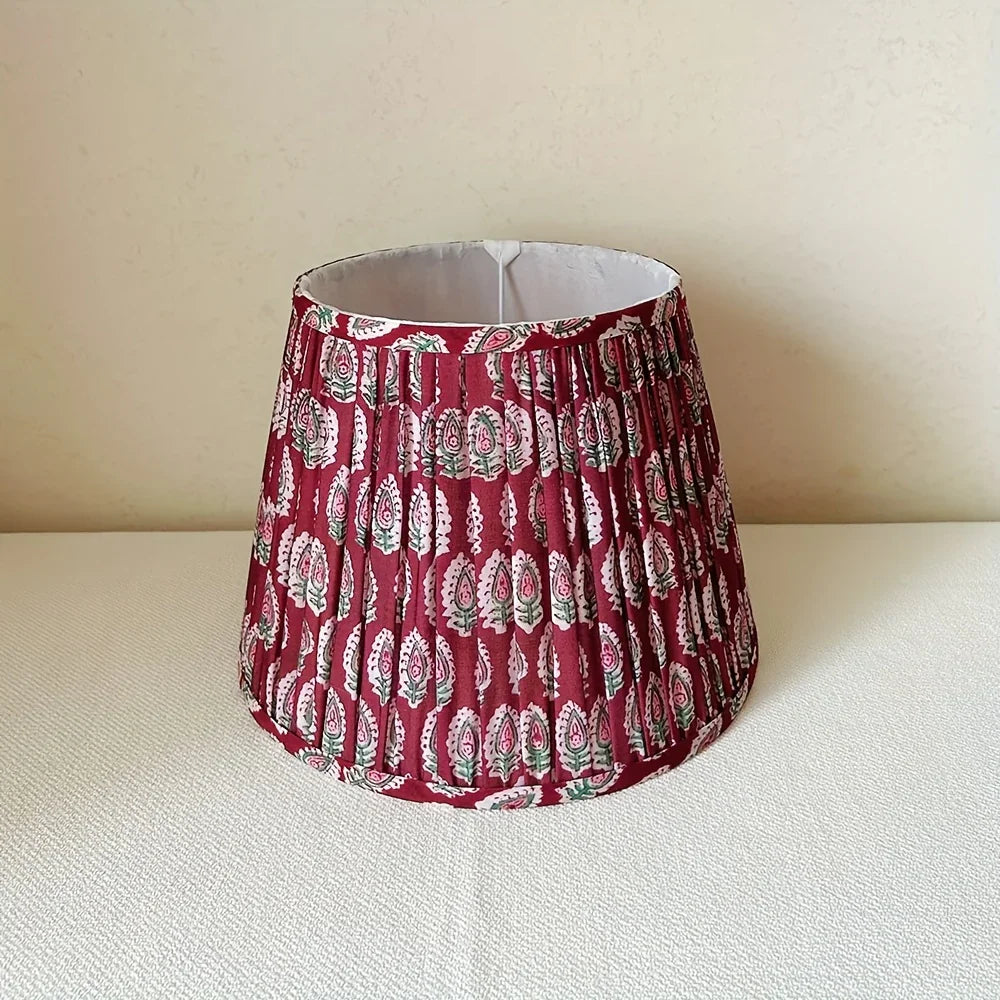 Handmade Burgundy & Maroon Lampshade
