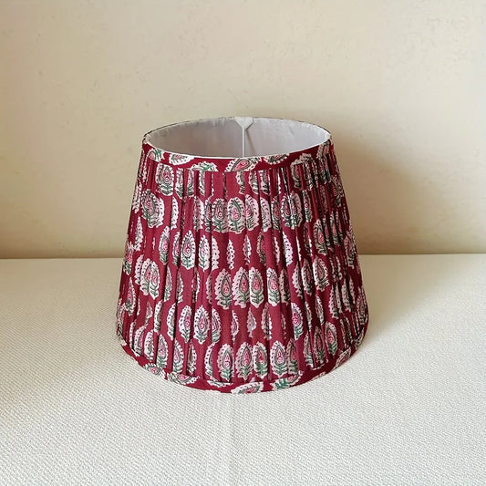 Handmade Burgundy & Maroon Lampshade