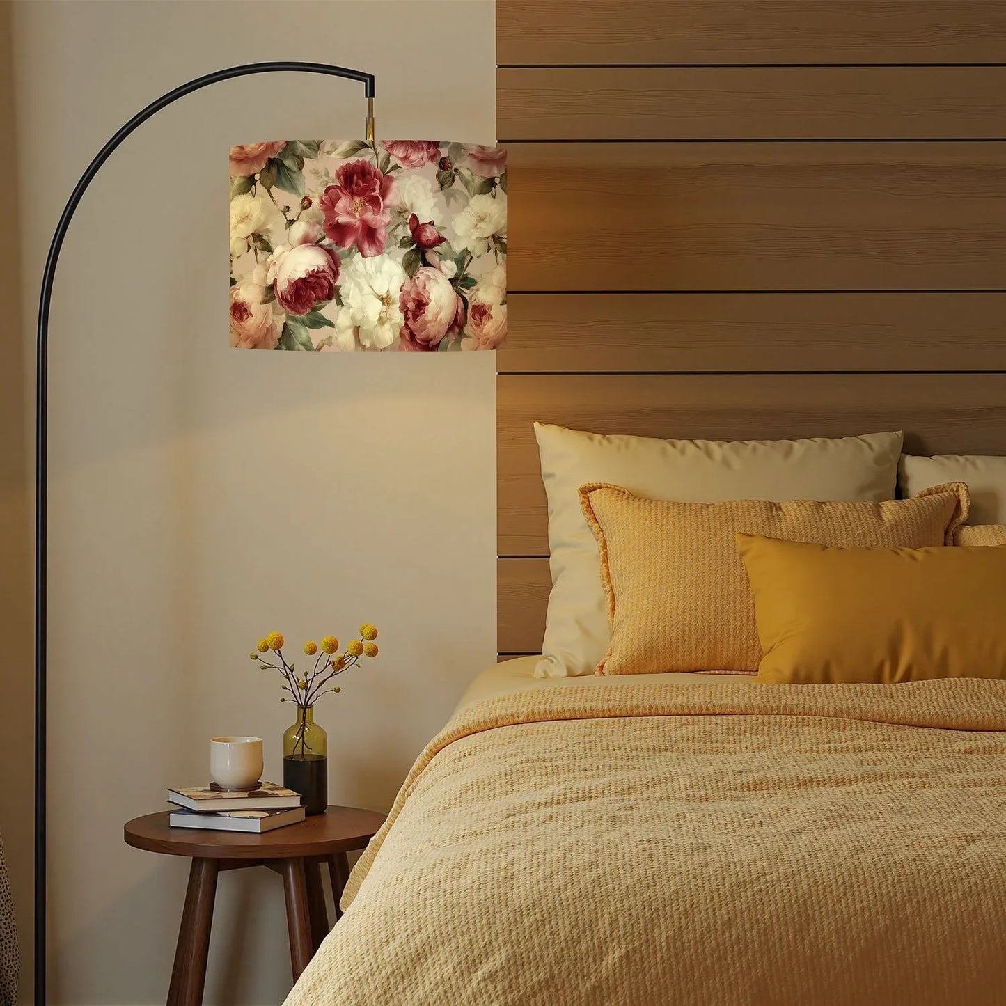 2-Pack Elegant Floral Desk Lamp Shades