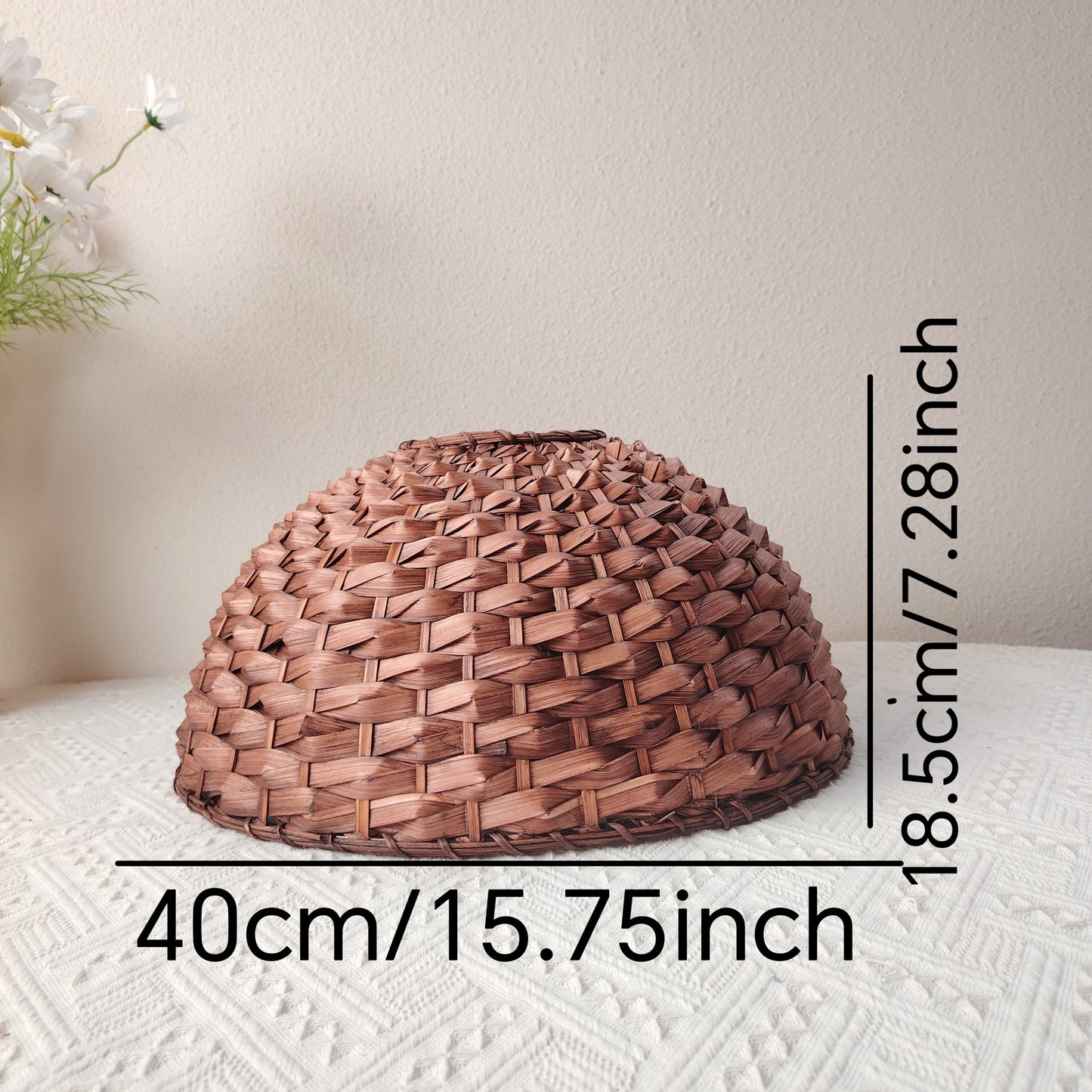 Modern Handwoven Bohemian Bamboo Pendant Light Shade - Adrianas Specialty Lamp Shades