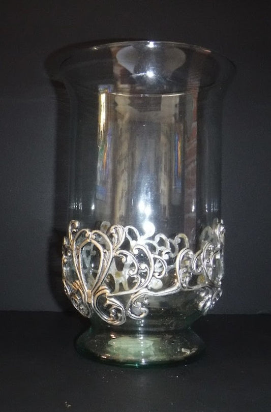 Silver Base Candle Holder - Adrianas Specialty Lamp Shades