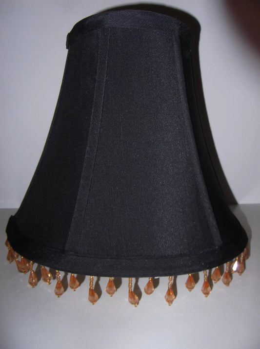 20421 Black Silk Bell - Adrianas Specialty Lamp Shades