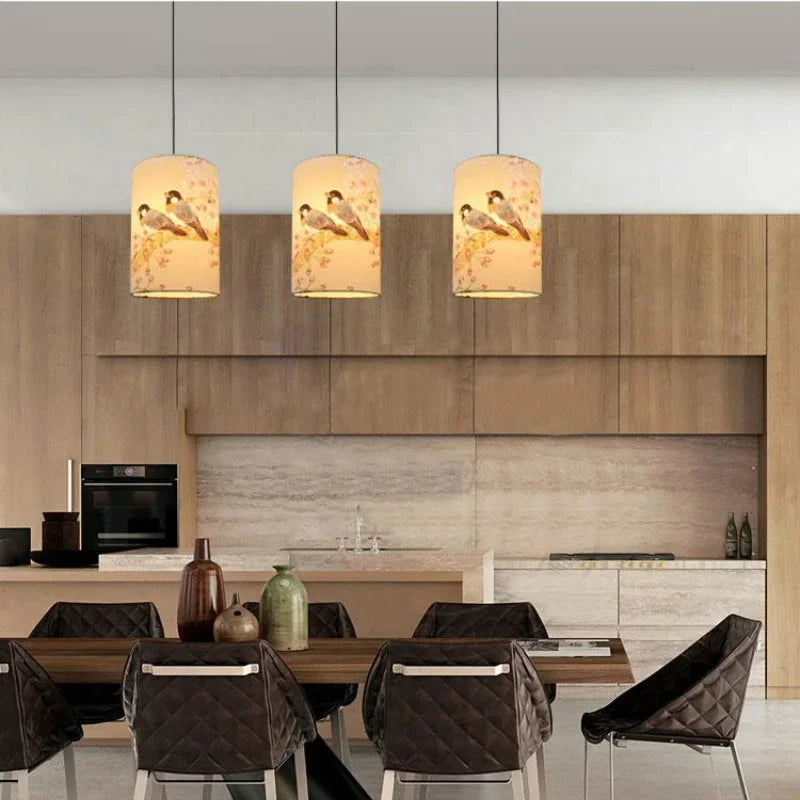 Retro Floral Bird Lamp Shade Small Lampshade