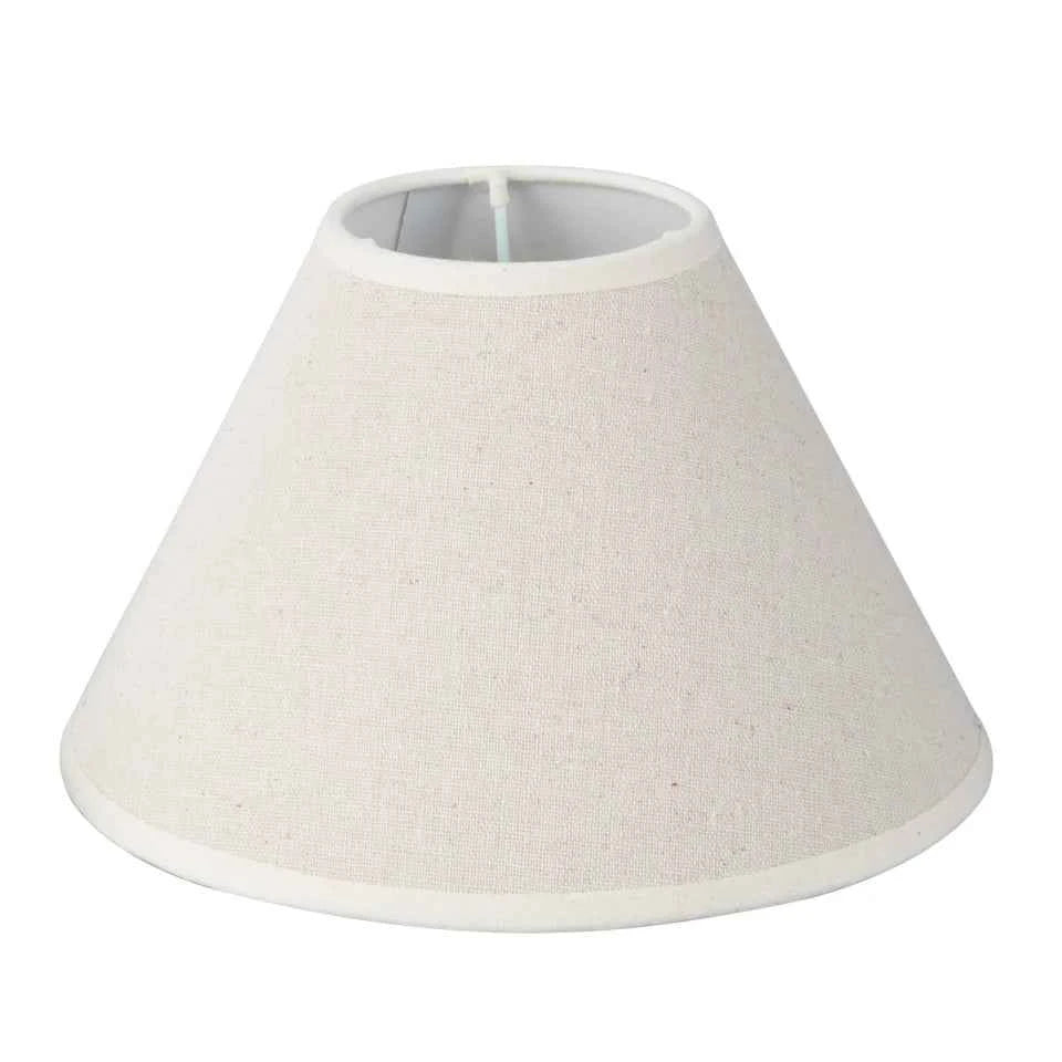 OuXean E14 E12 Chandelier Lampshade Hardback Candle Cotton Linen Lampshade 8 Inch for Wall Lamp Pedent Light Table Lamp