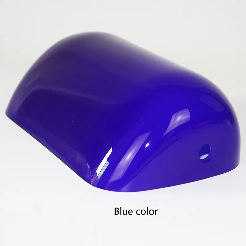 Green/Blue/Amber/White color BANKER Table LAMP glass replacement shade/ E27 retro desk lamp bedside home light Gift - Adrianas Specialty Lamp Shades