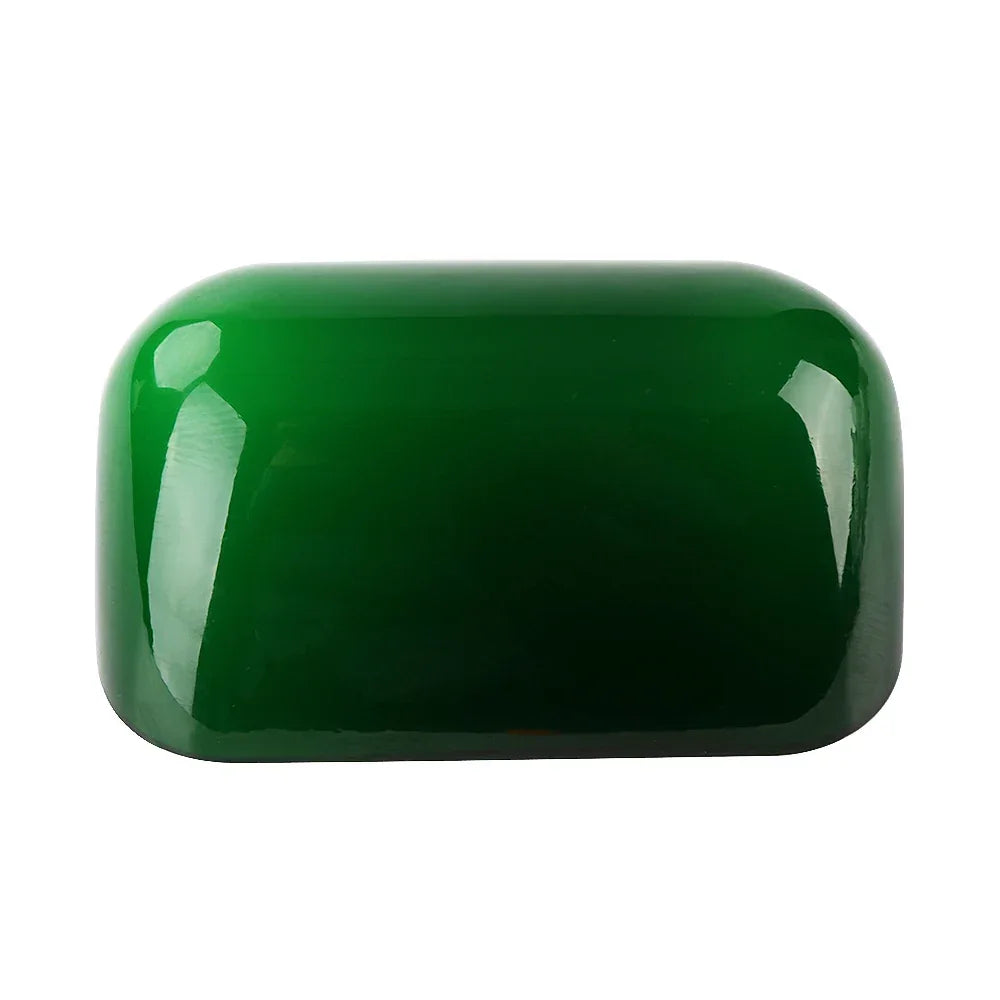 Jade Green Bankers Lamp Glass Shade Cased Replacement - Adrianas Specialty Lamp Shades