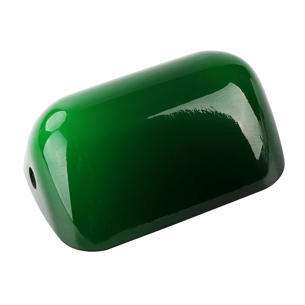 Jade Green Bankers Lamp Glass Shade Cased Replacement