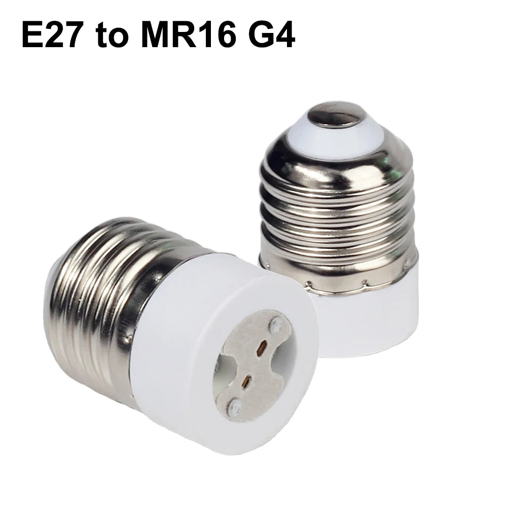 1PCS E27 Male to E14 G9 E12 B22 G4 MR16 GU10 E40 Female Lamp Base Lamp Holder Converter Socket Adapter For LED Corn Bulb light - Adrianas Specialty Lamp Shades