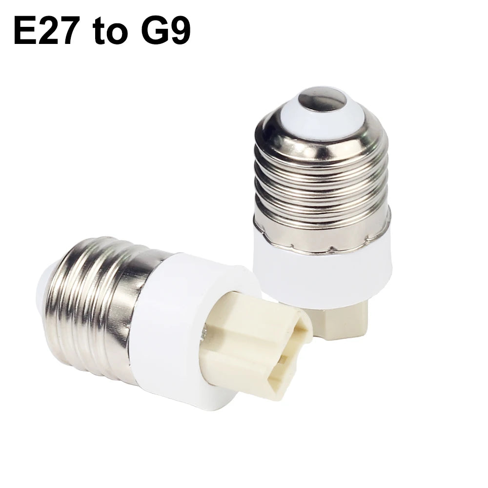 1PCS E27 Male to E14 G9 E12 B22 G4 MR16 GU10 E40 Female Lamp Base Lamp Holder Converter Socket Adapter For LED Corn Bulb light - Adrianas Specialty Lamp Shades