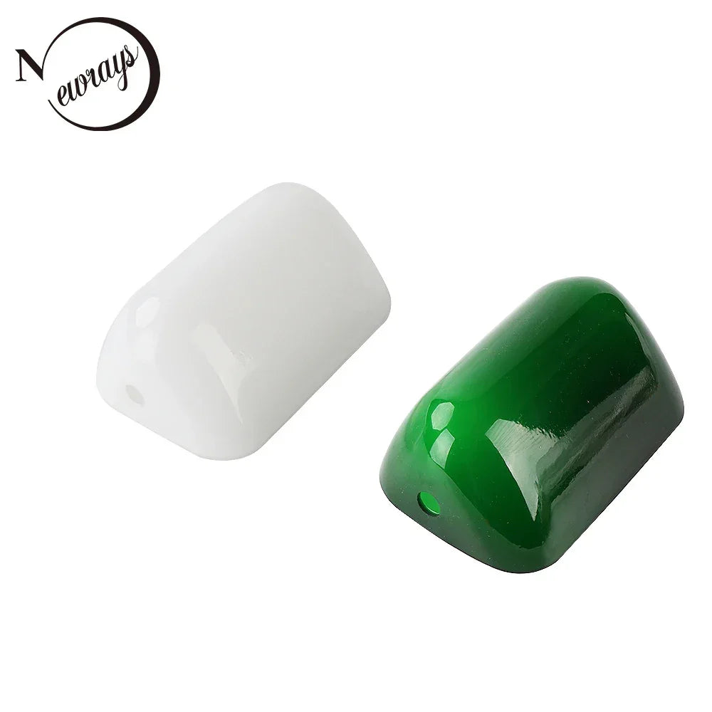 Jade Green Bankers Lamp Glass Shade Cased Replacement - Adrianas Specialty Lamp Shades