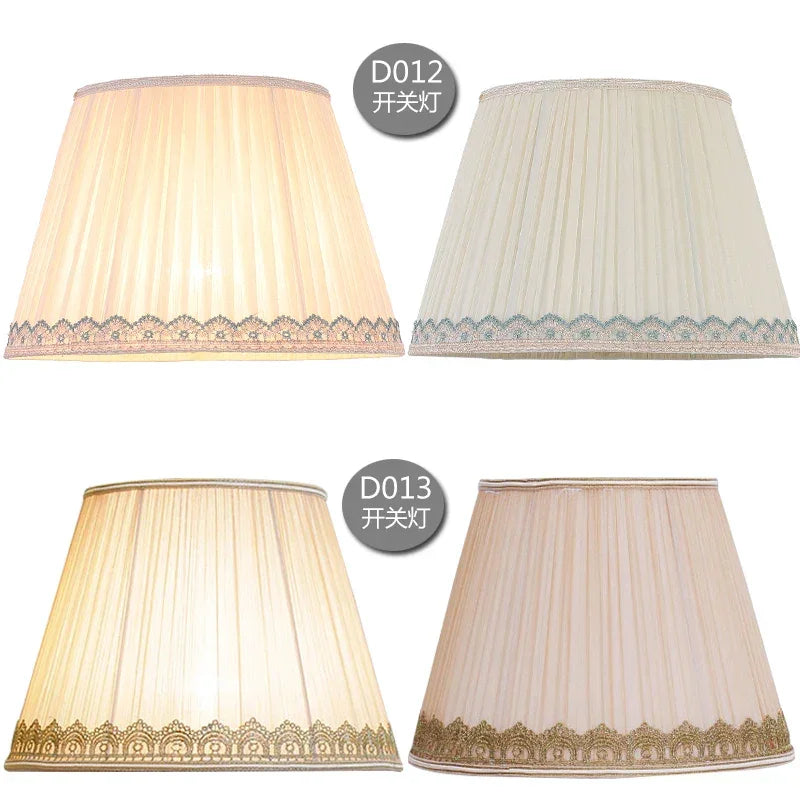 Table Lamp Lampshade Cover Folding Fabric