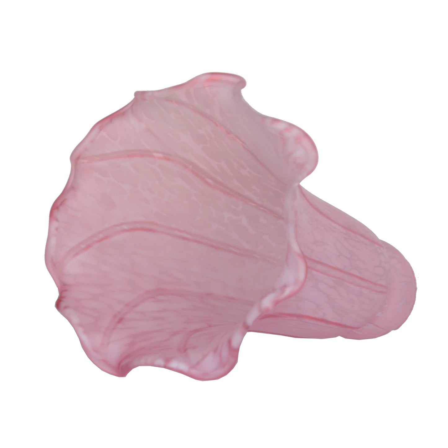Pink Pond Lily Lamp Shade, Tulip Glass Lampshade Replacement, 4.5 "Wide X 6" Tall X 1.5 "Fitter - Adrianas Specialty Lamp Shades