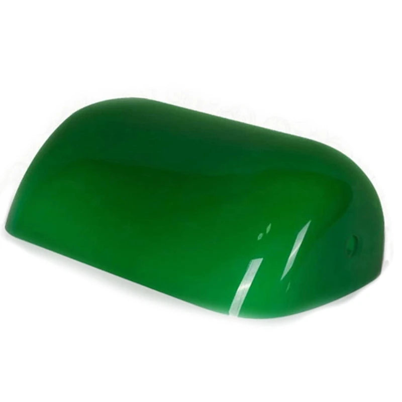 Green color GLASS BANKER LAMP COVER/Bankers Lamp Glass Shade lampshade - Adrianas Specialty Lamp Shades