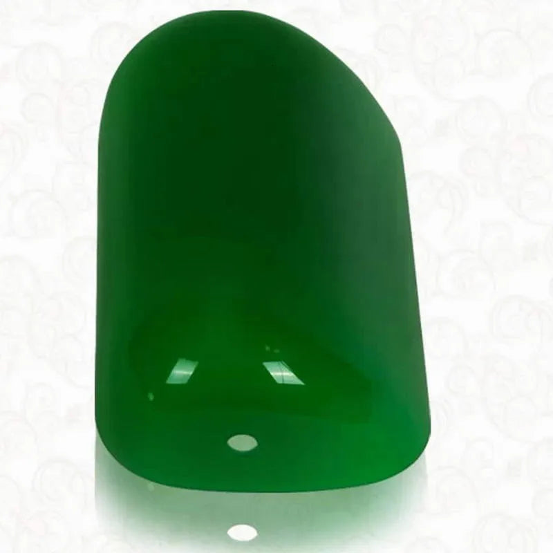 Green/Blue/Amber/White color BANKER Table LAMP glass replacement shade/ E27 retro desk lamp bedside home light Gift - Adrianas Specialty Lamp Shades