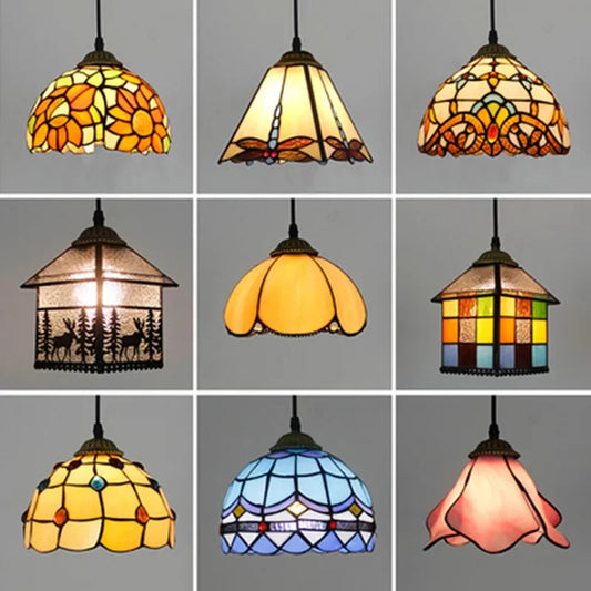 Stained Glass Pendant Lamp Shades