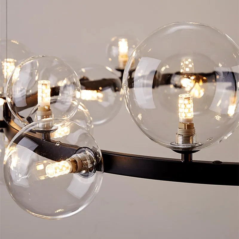 G9 Clear  Glass Lamp Shade Diameter 3, 4, 5, 6, 8  Inches Globe 3/4 inch Fitter Opening Replacement Lampshade for Lusture Pendant Light glass - Adrianas Specialty Lamp Shades