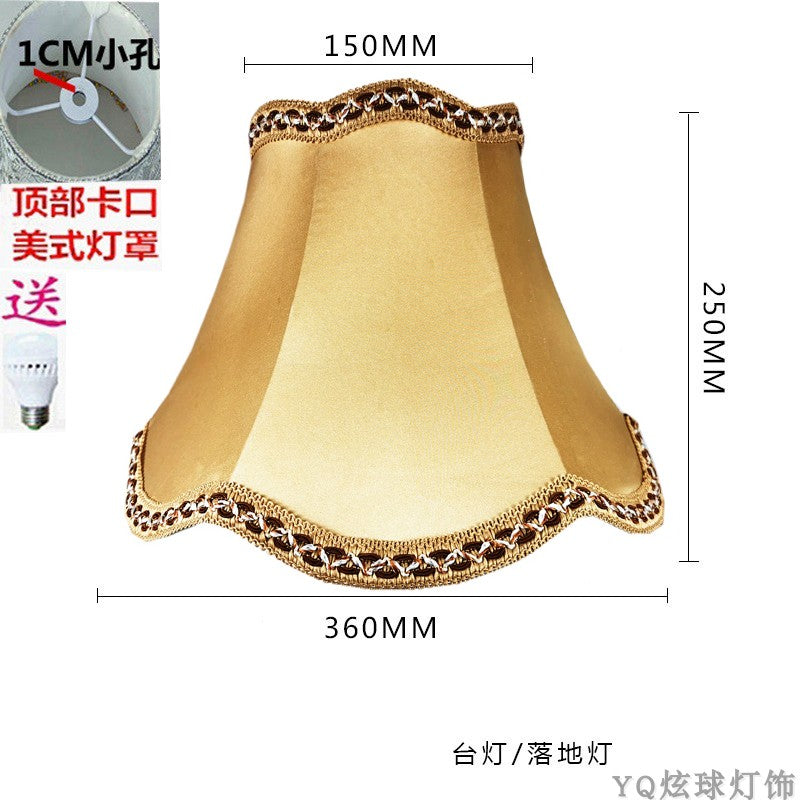 Cylindrical Yellow White Linen Cover for Table Lamp - Adrianas Specialty Lamp Shades