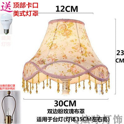 Cylindrical Yellow White Linen Cover for Table Lamp - Adrianas Specialty Lamp Shades