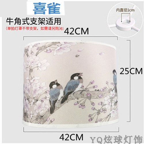 Cylindrical Yellow White Linen Cover for Table Lamp - Adrianas Specialty Lamp Shades