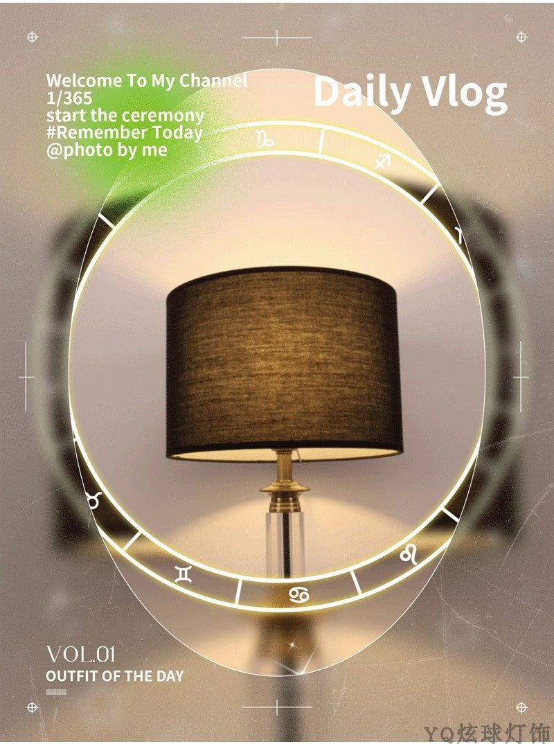 Cylindrical Yellow White Linen Cover for Table Lamp - Adrianas Specialty Lamp Shades