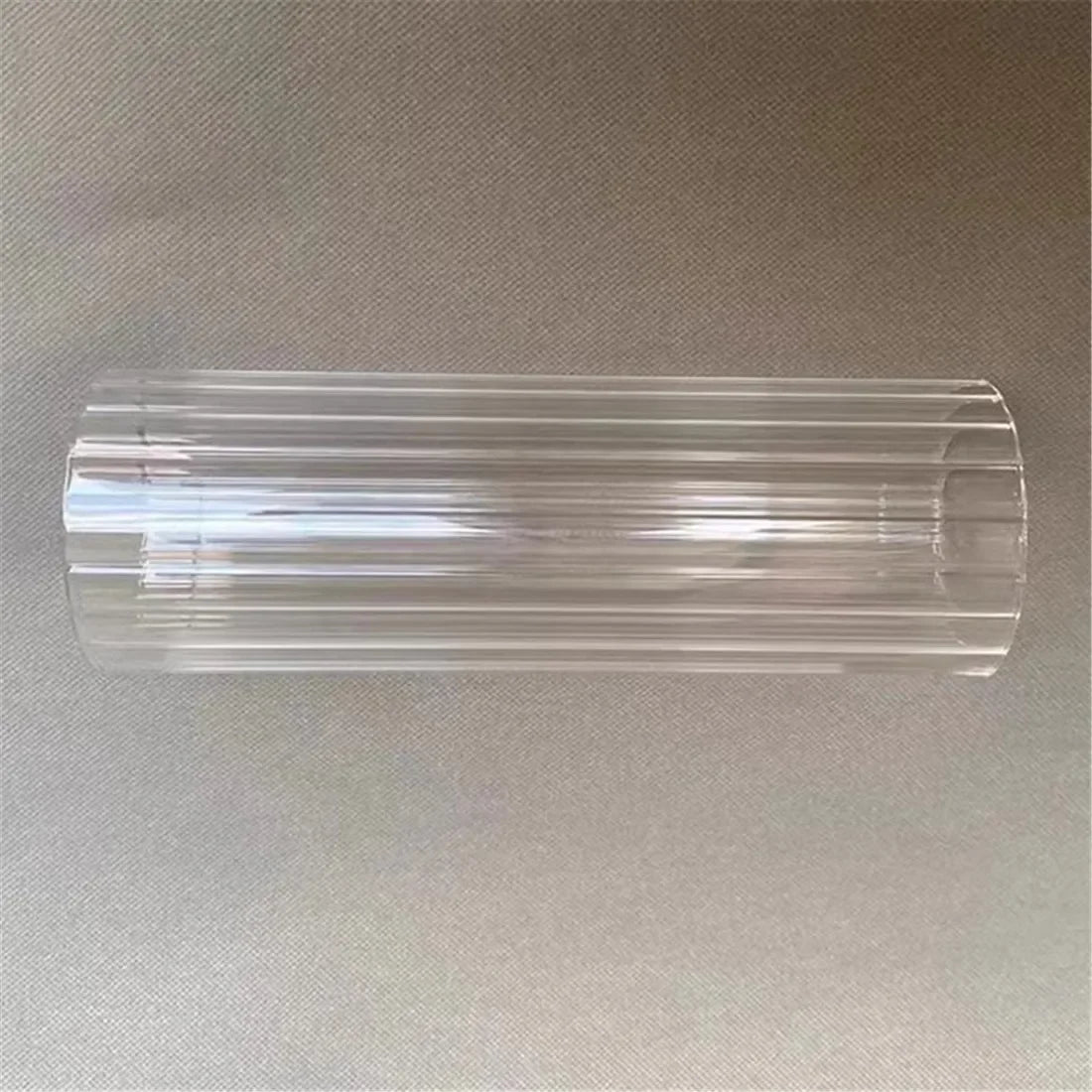 Hurricane Ribbed Glass Shade for Candlestick