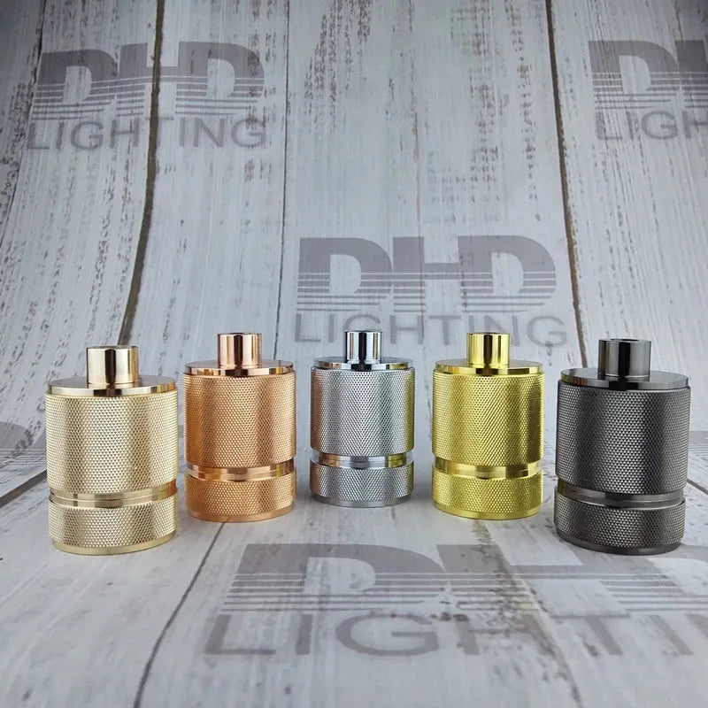 Vintage thread E27 ceramic plastic socket Edison Vintage lampshade bracket DIY lamp accessories aluminum lamp holder