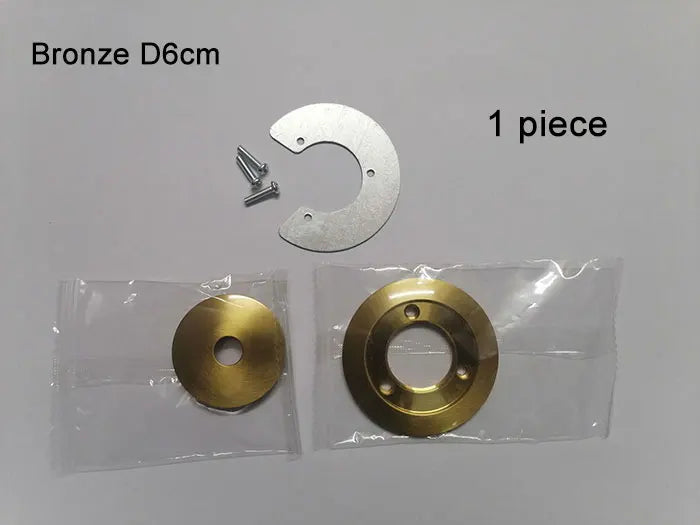 1/5/10pcs Bronze Chrome Metal Lampshade Holder Parts for Magic Bean Glass Shade Silver Aluminum Ring Cover to Hold Lampshade - Adrianas Specialty Lamp Shades