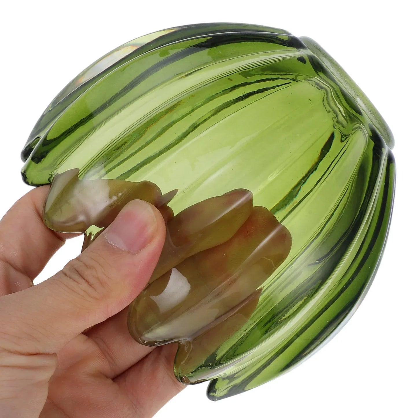 Dark Green Glass Lamp Shade Aromatherapy Table Lamp Shade