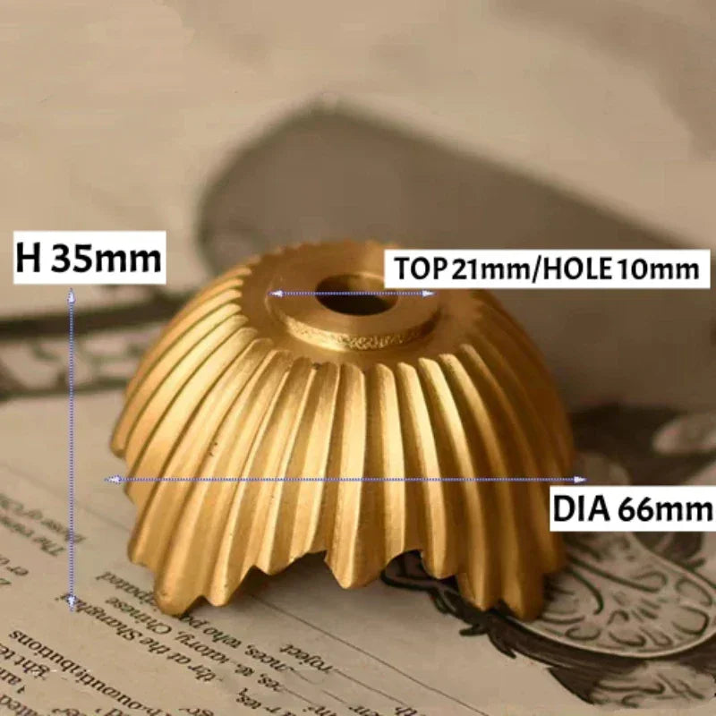 Solid Brass European Ceramic Lamp Socket Cover