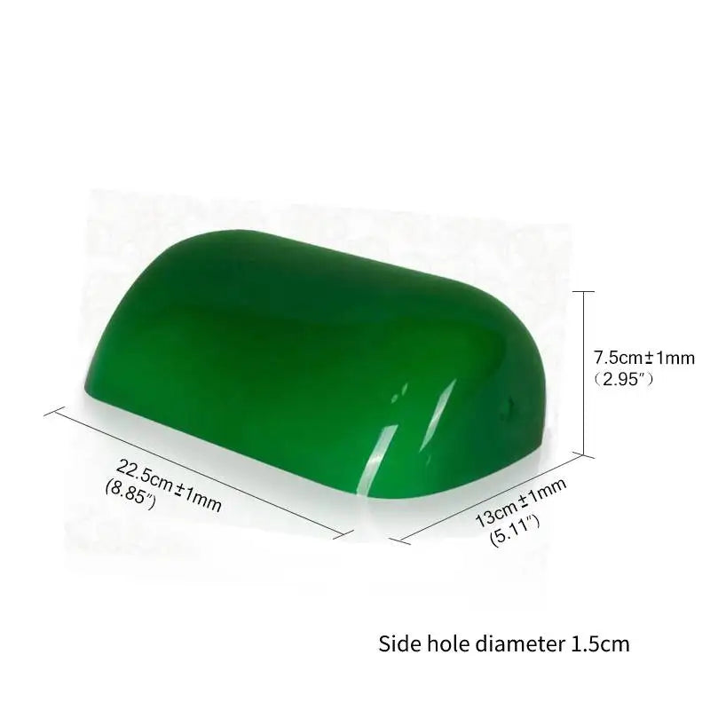 Green/Blue/Amber/White color BANKER Table LAMP glass replacement shade/ E27 retro desk lamp bedside home light Gift - Adrianas Specialty Lamp Shades