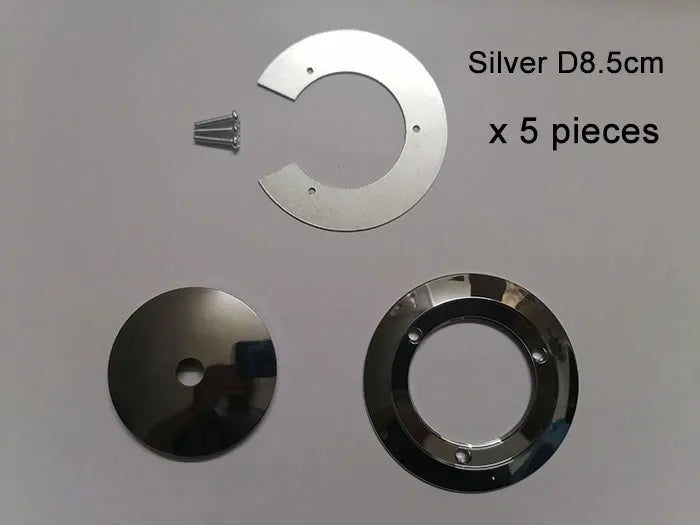 1/5/10pcs Bronze Chrome Metal Lampshade Holder Parts for Magic Bean Glass Shade Silver Aluminum Ring Cover to Hold Lampshade - Adrianas Specialty Lamp Shades