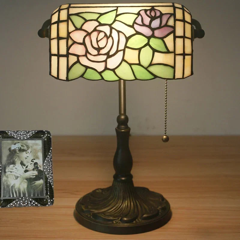 Rose Table Lamp Bedroom Bedside Desk Lamp