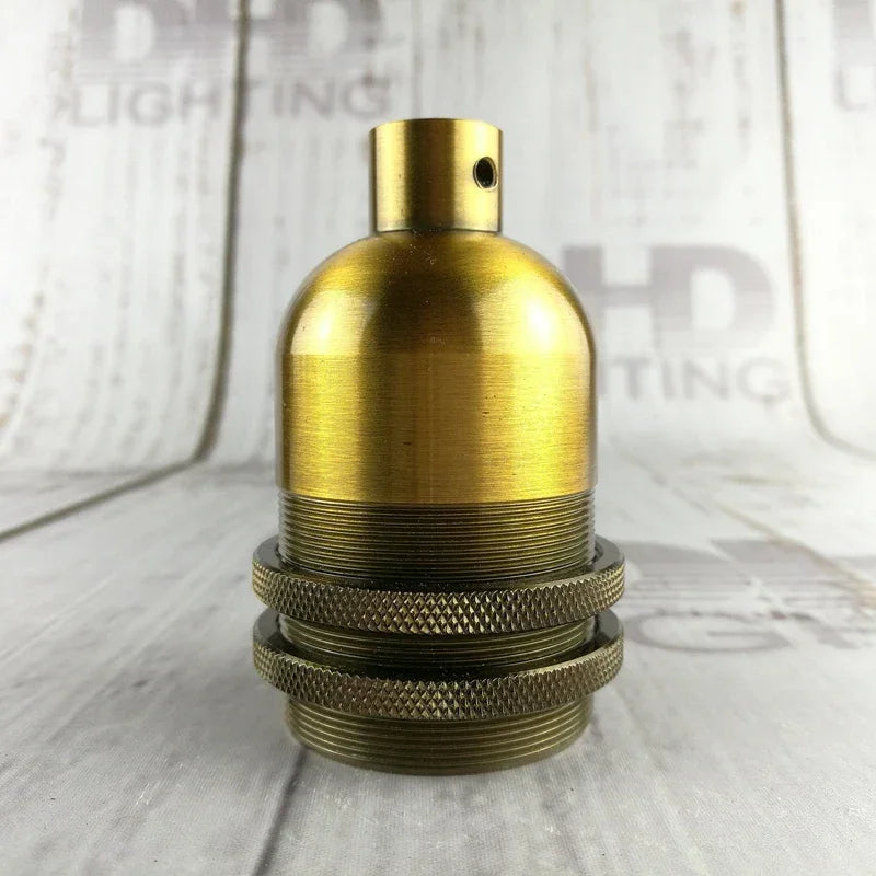Vintage thread E27 ceramic plastic socket Edison Vintage lampshade bracket DIY lamp accessories aluminum lamp holder