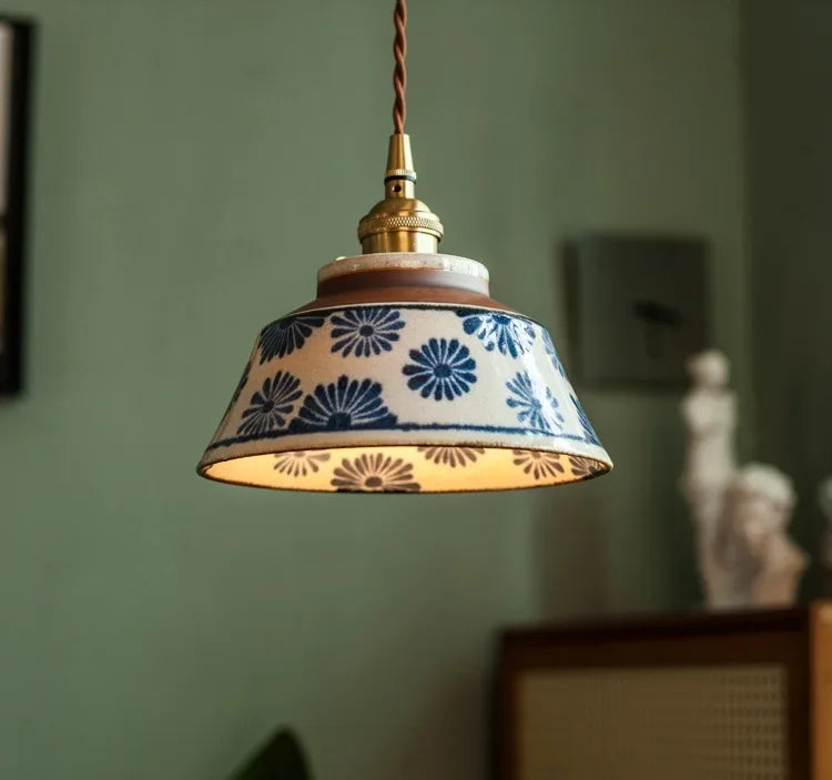 Hand Painted Ceramic Hanging Lights