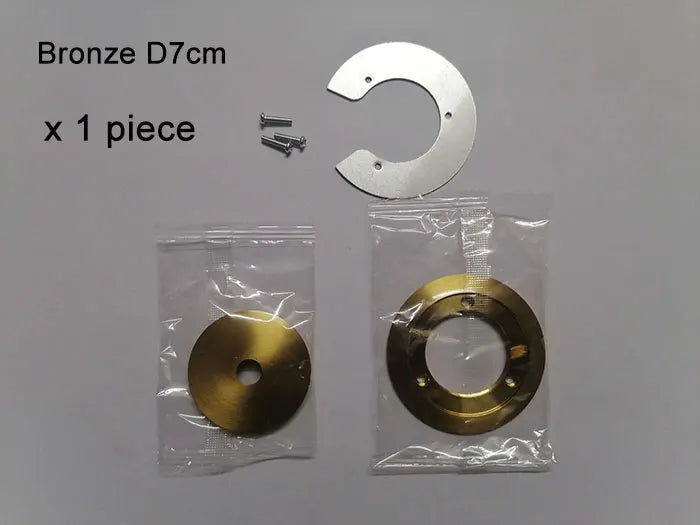 1/5/10pcs Bronze Chrome Metal Lampshade Holder Parts for Magic Bean Glass Shade Silver Aluminum Ring Cover to Hold Lampshade - Adrianas Specialty Lamp Shades
