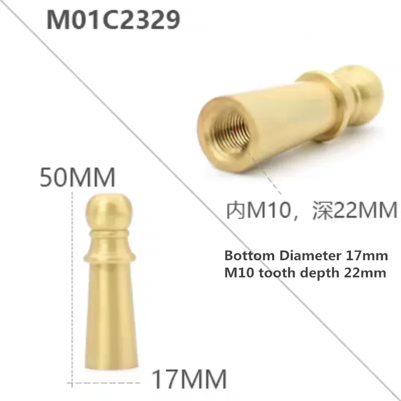 All copper desk lamp connector Brass Screw cover