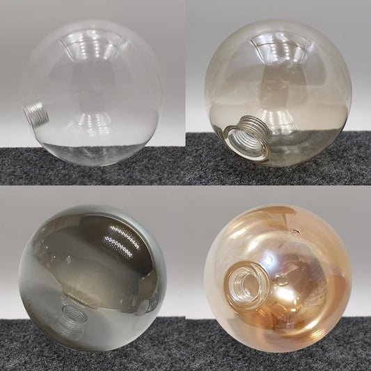 amber Smoke gray G9 Glass Shade  Globe 2cm Fitter Opening Replacement Lampshade for Lusture Pendant Light,Clear White Accessory - Adrianas Specialty Lamp Shades