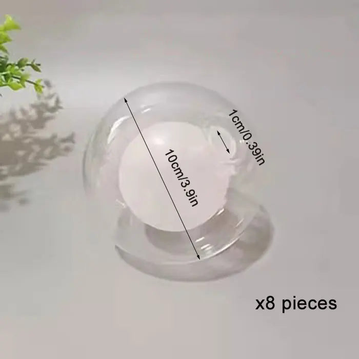 1/4/8pcs Pack .39 inch opening globe G4 glass shade