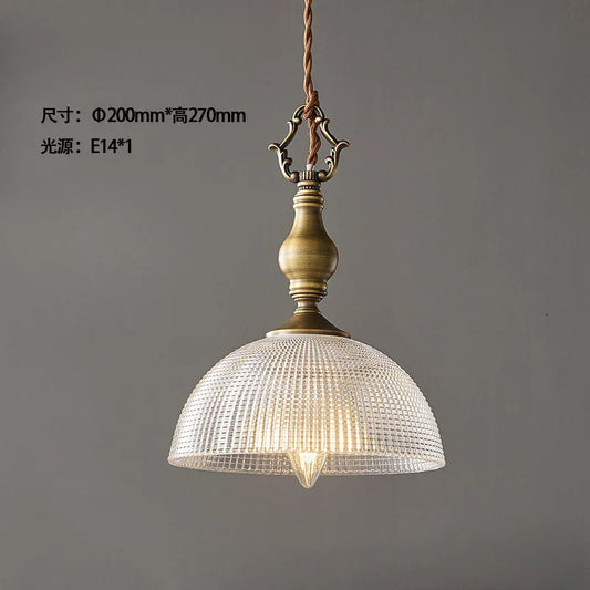 Vintage White Ceramic Pendant Light Old Copper Dining Room Bar Bedroom Lamp E27 Bulb Dropshipping Wire Adjustable Room Decor