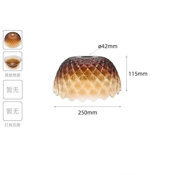 Industrial Art Decor Stained Glass Lamp Shade Replacement