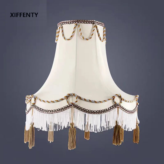 European rice white silk cloth floor lamp lamp cloth lampshade new lampshade