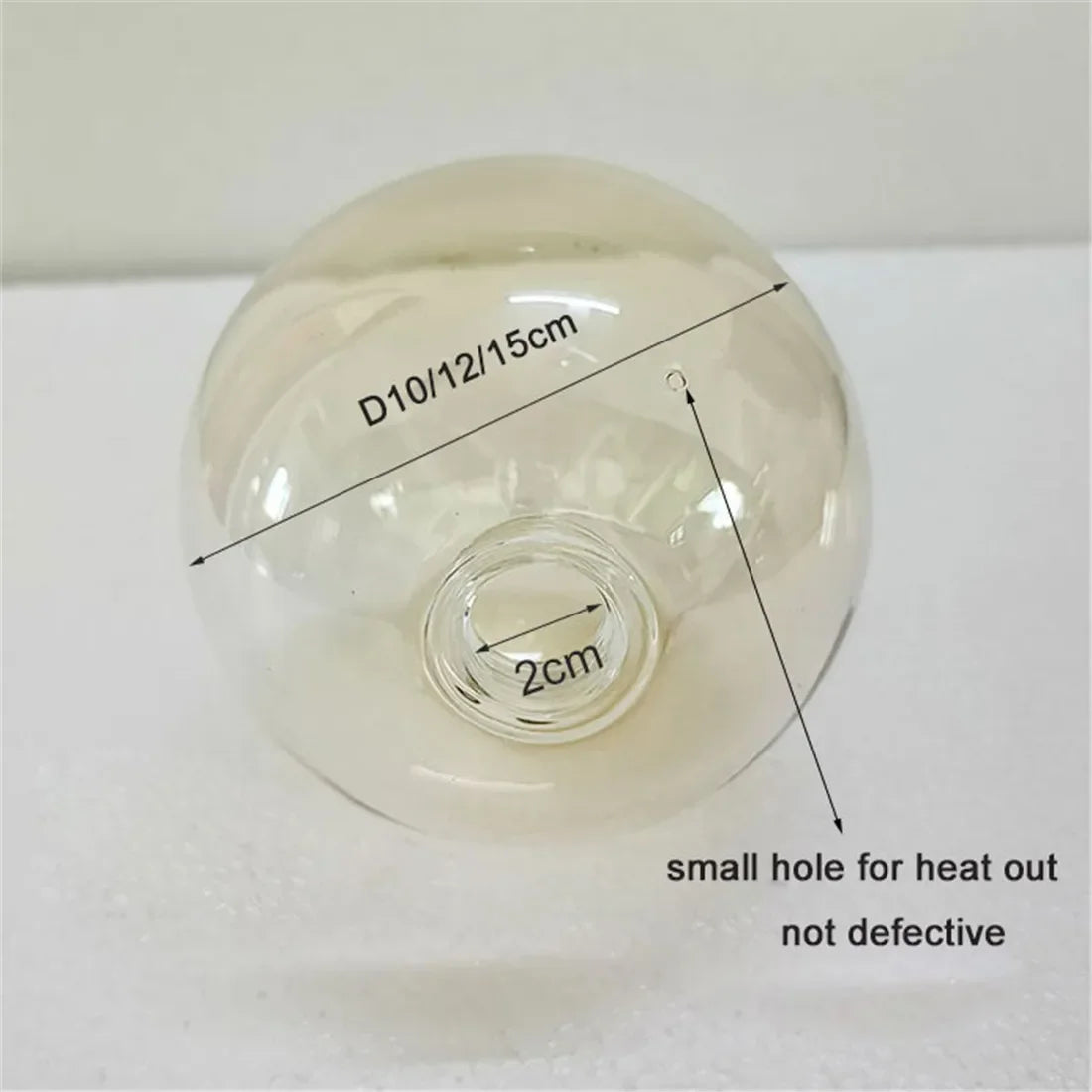 D12cm D15cm G9 Glass Shade Replacement for Screw Thread Socket
