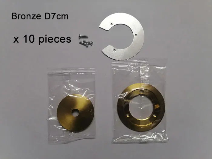 1/5/10pcs Bronze Chrome Metal Lampshade Holder Parts for Magic Bean Glass Shade Silver Aluminum Ring Cover to Hold Lampshade - Adrianas Specialty Lamp Shades