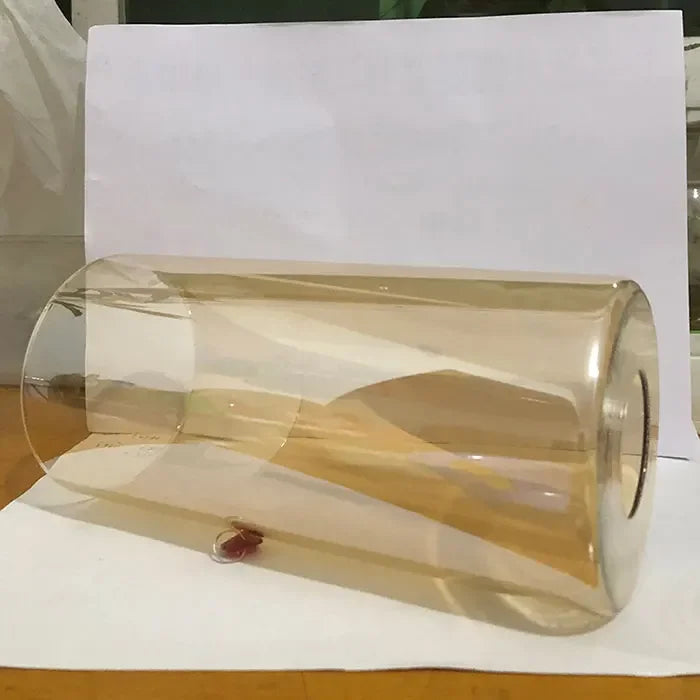 Amber Glass Lamp Shade D10xH20cm H15cm Cylinder Tea Color Glass Cover Replacement for Bathroom Wall Sconce Chandelier Lighting